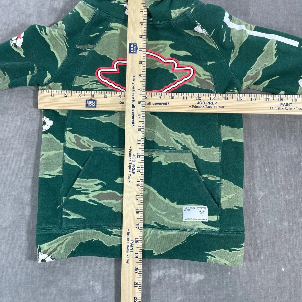 Air Jordan Kids Small Camo Green Red Stars Tiger Stripe Hoodie‎